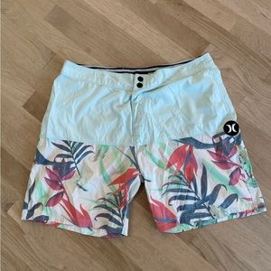 Men’s Hurley Swim Shorts, Size 30.